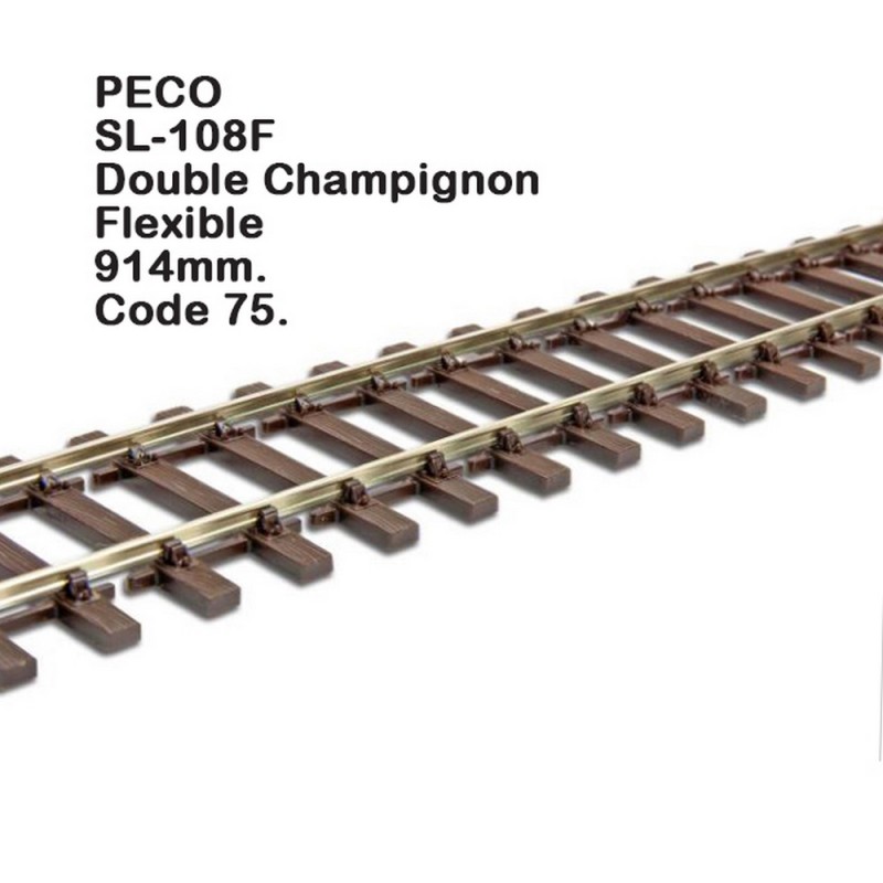 Rail Droit De Coupure Peco ST-205 - Longueur 168 Mm - Échelle HO - Neuf - Fabriqué UK