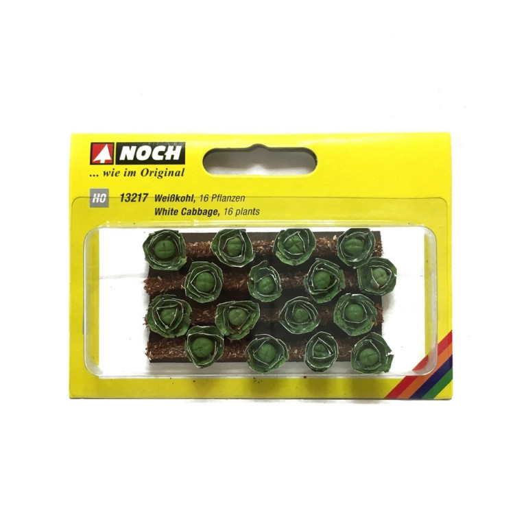 16 plants de choux blancs-HO 1/87-NOCH 13217