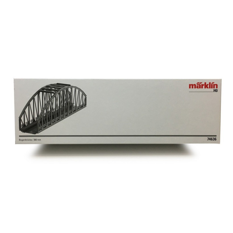 Pont Droit Märklin H0 7163 M-Gleis 360 Mm En Métal - Occasion Bon état Pour Train Miniature