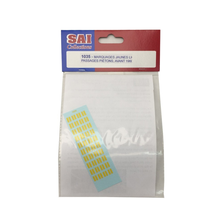 Marquage Jaune passage piétons avant 1960-HO-1/87-SAI 1035