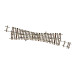 Rail traverse de jonction simple 230mm 15 degrés code 83 -HO-1/87-ROCO 42448