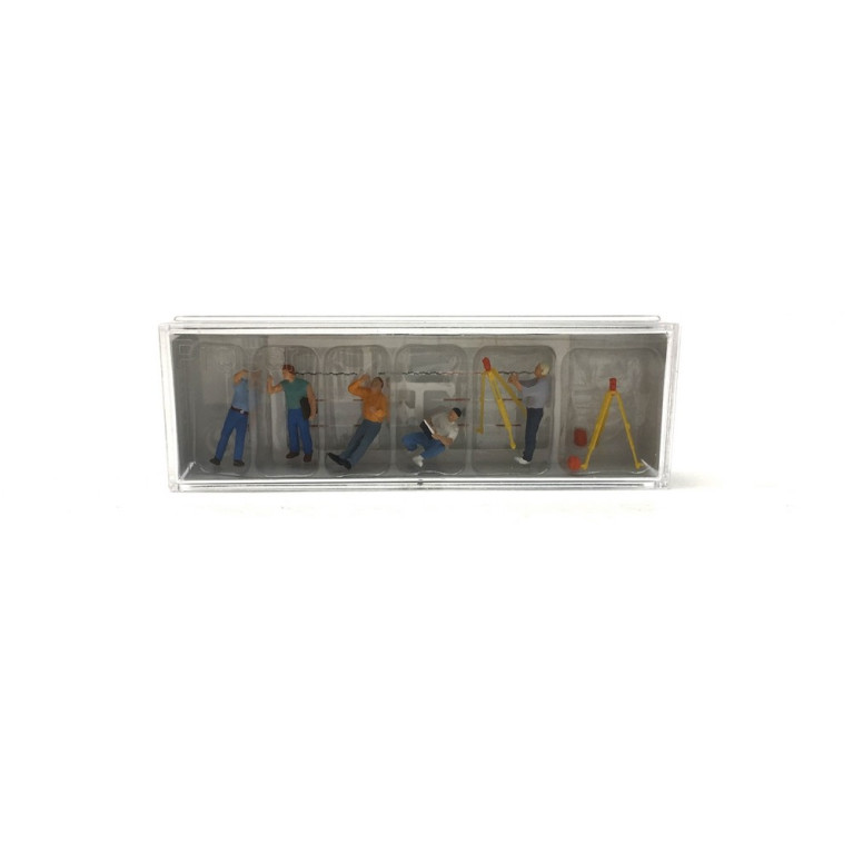 5 géomètres + accessoires-HO 1/87-PREISER 10512
