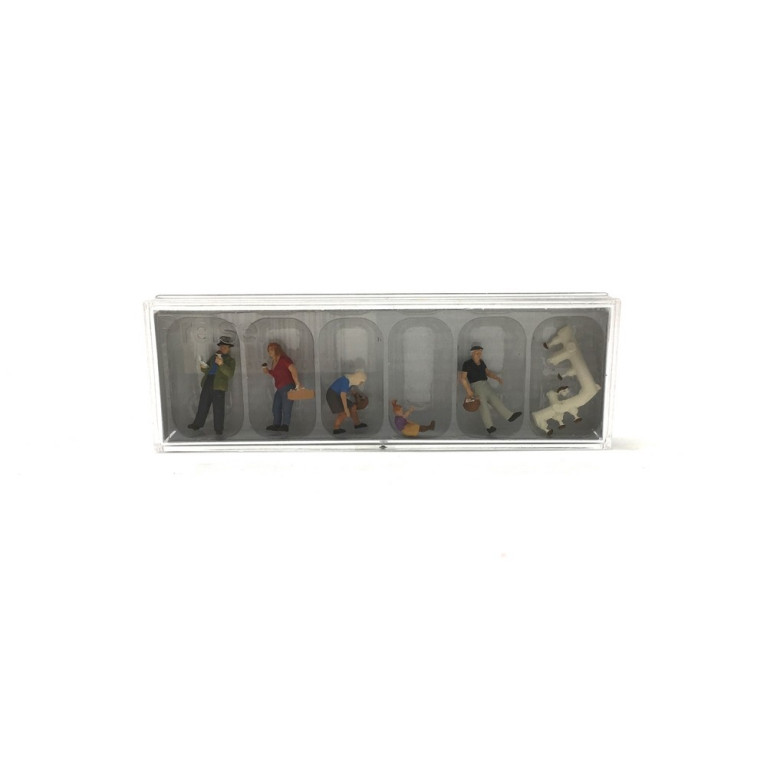 5 Personnages ramassant des champignons-HO 1/87-PREISER 10620