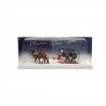 Père Noël + Attelage 2 chevaux-HO 1/87-PREISER 30448