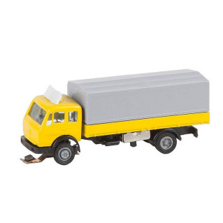 Camion Mercedes SK Plat-baché car sytem-N 1/160-FALLER 162052