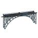 Pont porteur type métallique-HO 1/87-FALLER 120541