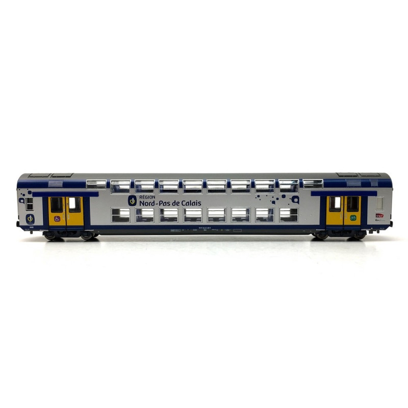 Voiture VB2N CL2 NORD Pas de Calais SNCF-HO 1/87-VITRAINS 3166