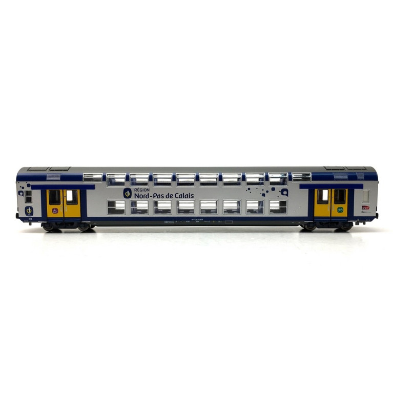 Voiture VB2N CL2 NORD Pas de Calais SNCF-HO 1/87-VITRAINS 3166