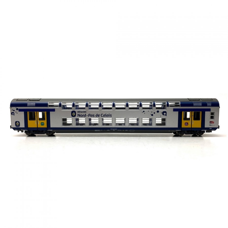 Voiture VB2N CL2 NORD Pas de Calais SNCF-HO 1/87-VITRAINS 3166