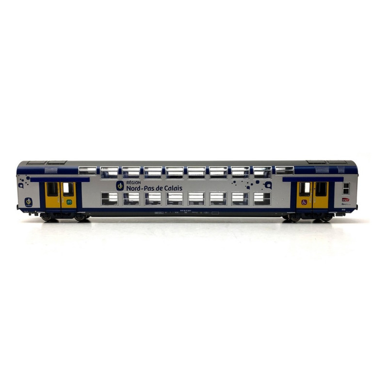 Voiture VB2N CL2 NORD Pas de Calais SNCF-HO 1/87-VITRAINS 3166