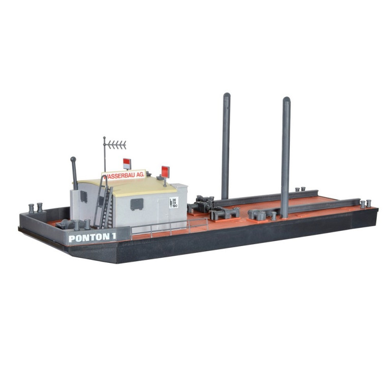 Ponton avec Drague-HO-1/87-KIBRI 39156