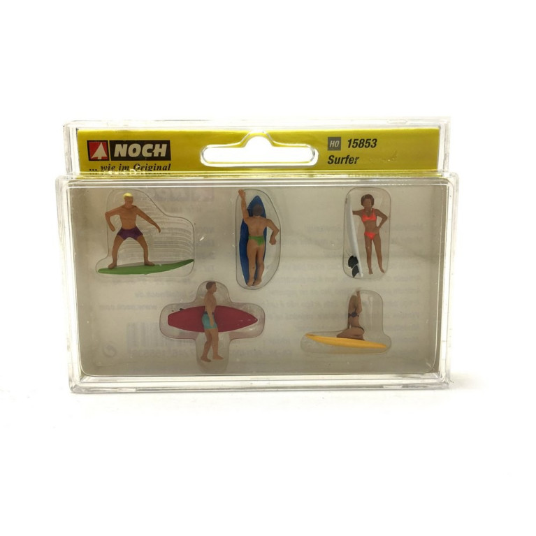 5 Surfeurs / Surfeuses-HO-1/87-NOCH 15853