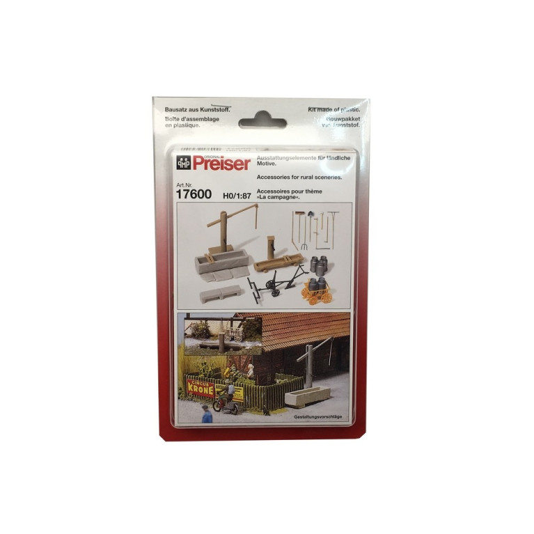 Accessoires agricole/de campagne-HO 1/87-PREISER 17600