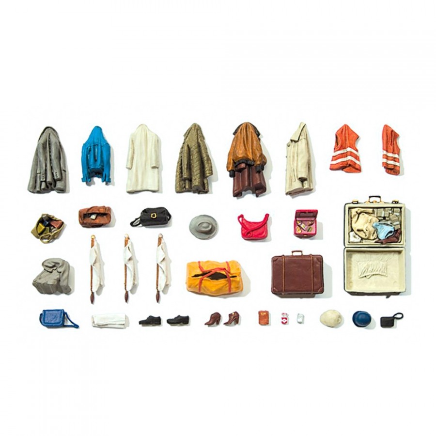 Set de vêtements et bagages-HO 1/87-PREISER 17008