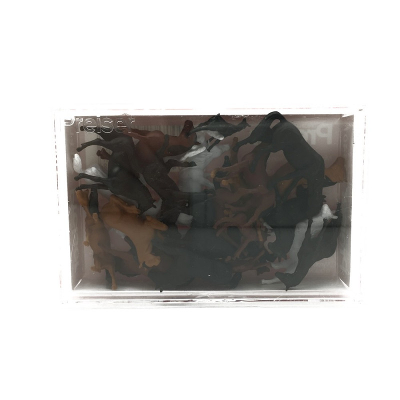 Troupeau de 26 Chevaux-HO-1/87-PREISER 14407