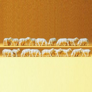Troupeau de moutons-HO-1/87-PREISER 14161