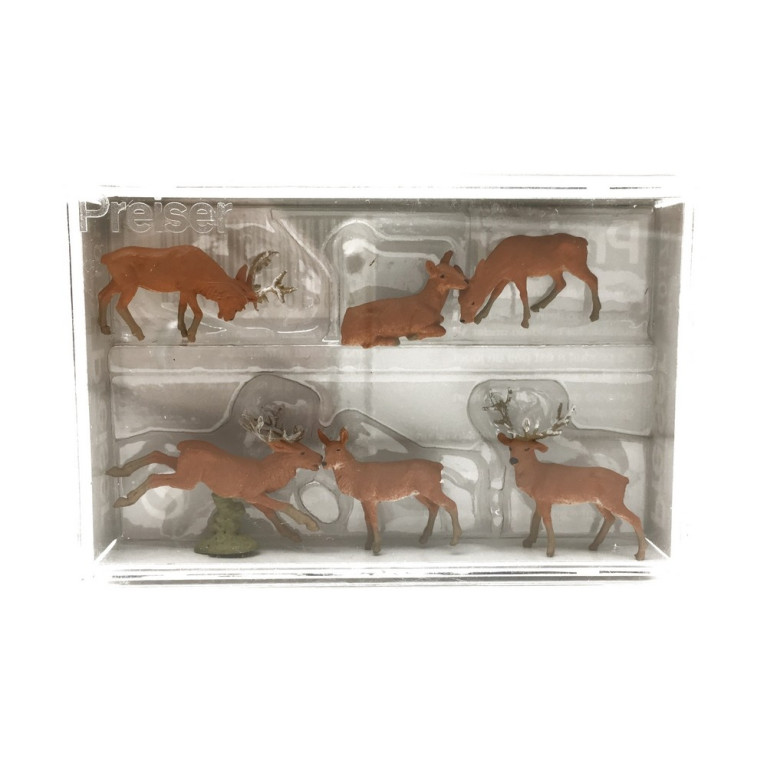 6 Cerfs-HO-1/87-PREISER 10179