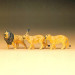 2 Lions + 1 Lionne-HO-1/87-PREISER 20379