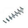 7 supports pour rampe-HO 1/87-HORNBY R658