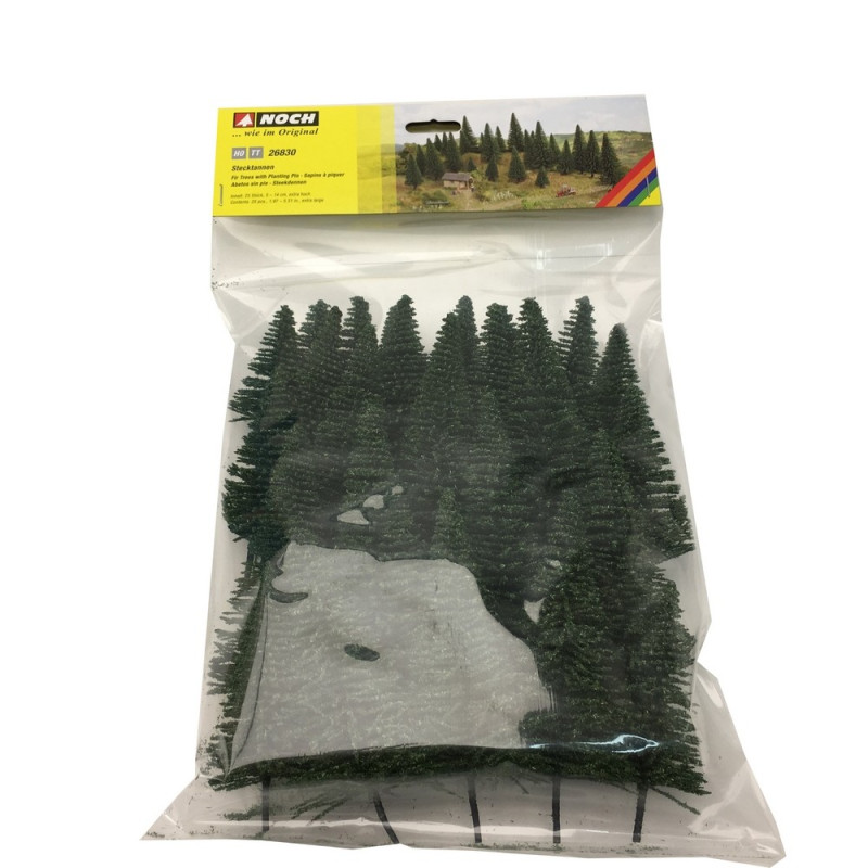 Sapins à Piquer Noch 26830-25 – Pour Modélisme Ferroviaire échelle HO, TT | Décoration Paysage Miniature