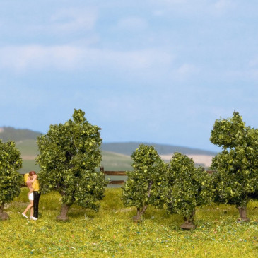 12 Arbres Feuillus Busch - Pour Modélisme Ferroviaire HO/échelle 1:87 - Décoration Paysage Miniature