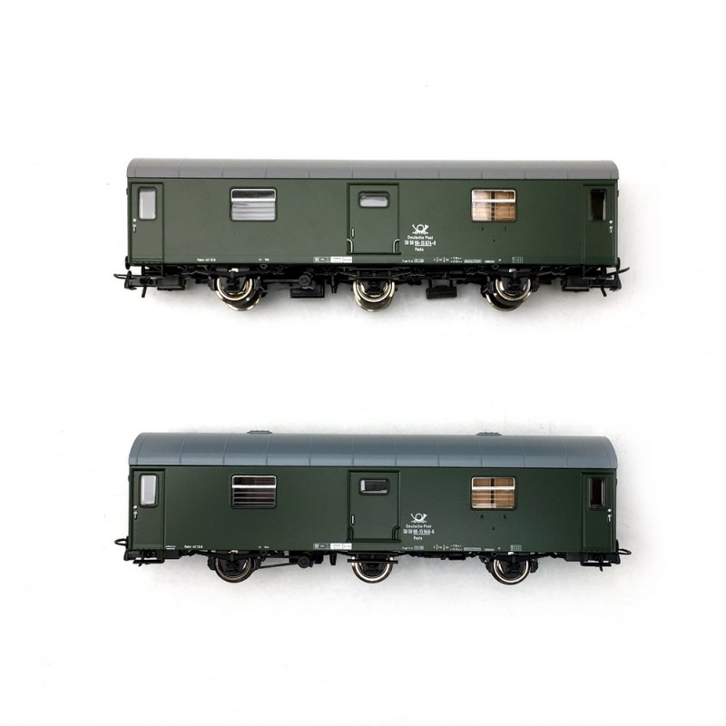 HO] : Set de 2 wagons porte-auto TA52 « STVA », couleur argent, Ep. IV