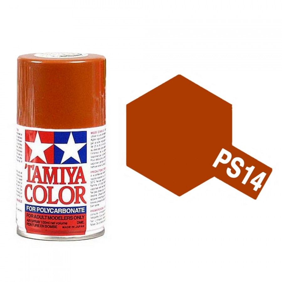 Cuivre (Copper) métallique Polycarbonate Spray de 100ml-TAMIYA PS14