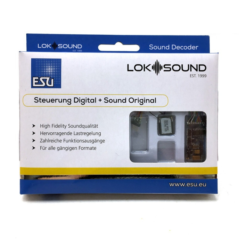 Décodeur digital 6 broches NEM651 loksound V5 sonore-ESU-58416