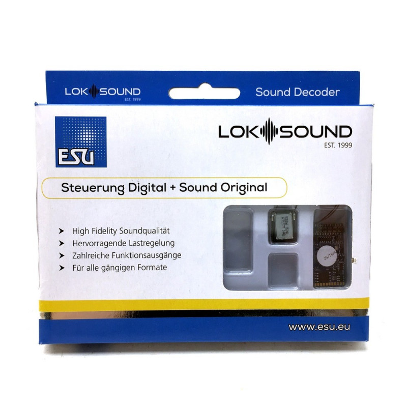 Décodeur digital 21MTC NEM660 loksound V5 sonore-ESU-58419 Décodeur digital 21MTC NEM660 loksound V5 sonore-ESU-58419
