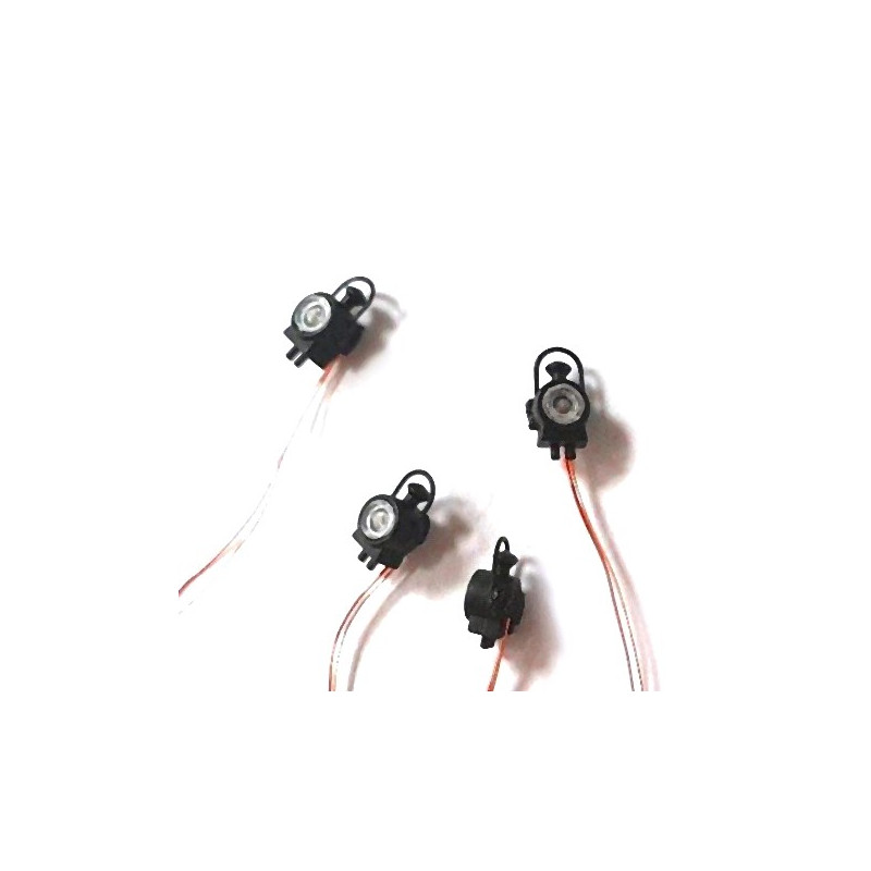 4 Lanternes à Leds pour vapeur (Précablées)-HO 1/87-REE XB544