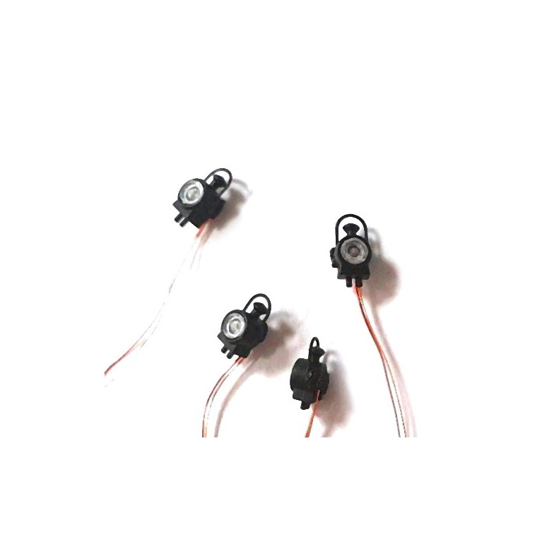 4 Lanternes à Leds pour vapeur (Précablées)-HO 1/87-REE XB544
