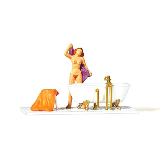 Figurine Preiser Femme En Maillot De Bain échelle 1/87 - Référence 28072, Neuve, Pour Diorama Ou Modélisme