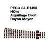 Aiguillage Droit-HOm 1/87-PECO SLE1495