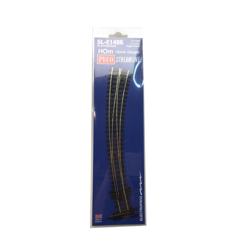Aiguillage Courbe Droite-HOm 1/87-PECO SLE1486