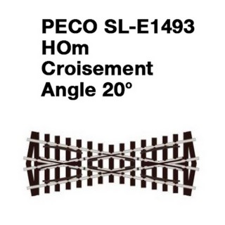 Croisement 20°-HOm 1/87-PECO SLE1493