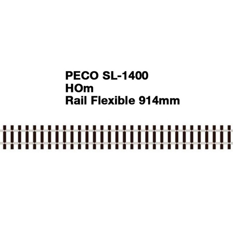 Rail Flexible 914mm Code 75-HOm 1/87-PECO SL1400