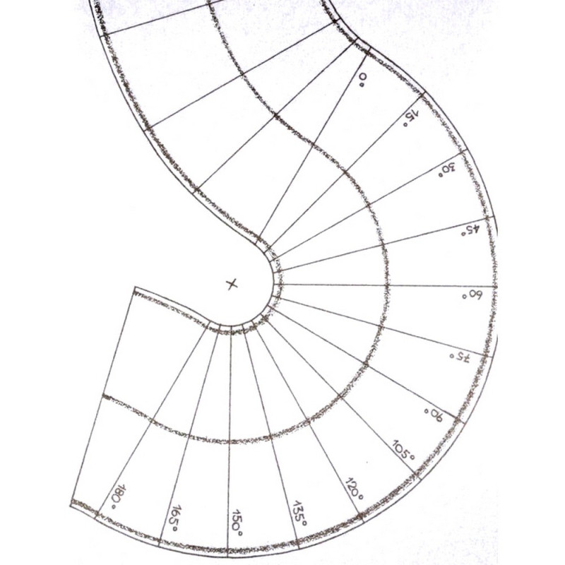 2 Feuilles de route courbe 40mm souples et autocollantes-N 1/160-NOCH 34204