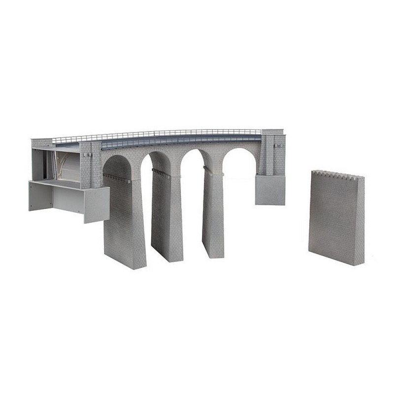 Viaduc Courbe 2 voies-HO 1/87-FALLER 120466