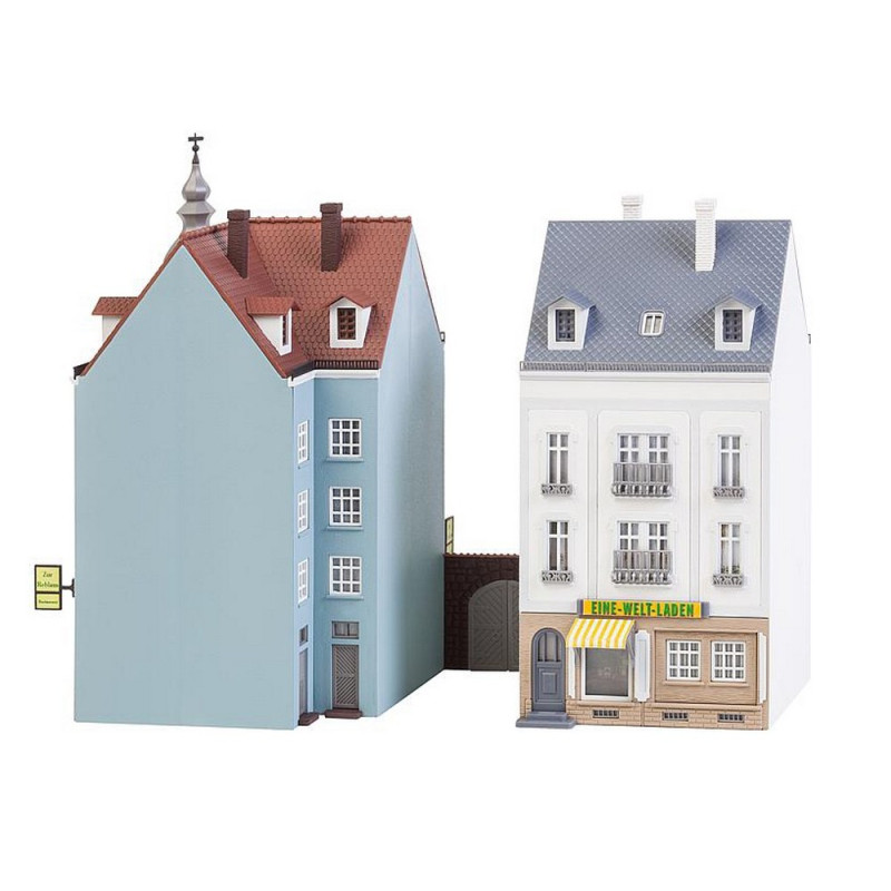 Faller - Modélisme ville et campagne HO - 2 maisons en relief