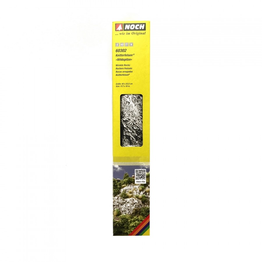 Feuille de rocher à froisser 45 cm x 25.5 cm-Toutes échelles-NOCH 60302
