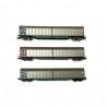 3 wagons Hbillns parois coulissantes FS Ep III-N 1/160-ARNOLD HN6415