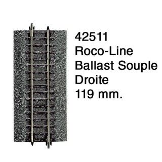 Rail 119 mm Ballast Souple-HO 1/87-ROCO 42511