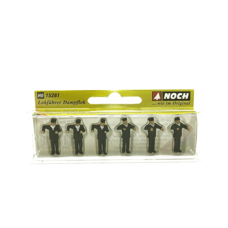 6 conducteurs de Loco Vapeur-HO 1/87-NOCH 15281