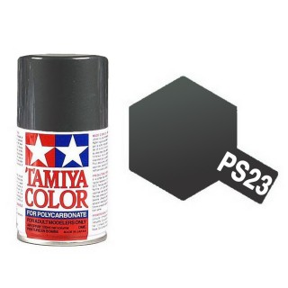 Gris Foncé (Gun Metal) métallique Polycarbonate Spray de 100ml-TAMIYA PS23