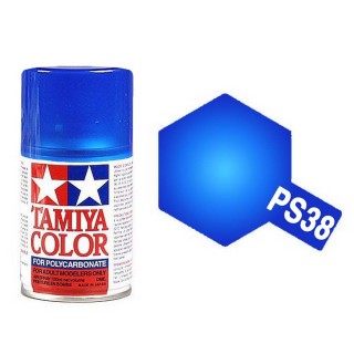 Bleu translucide Polycarbonate Spray de 100ml-TAMIYA PS38