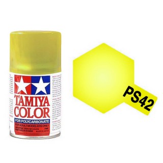 Jaune translucide Polycarbonate Spray de 100ml-TAMIYA PS42