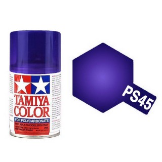 Violet translucide Polycarbonate Spray de 100ml-TAMIYA PS45