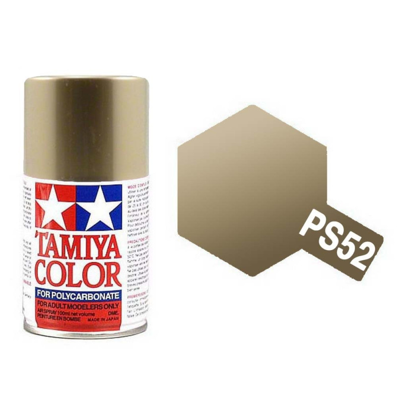 Or "Champagne" anodisé Polycarbonate Spray de 100ml-TAMIYA PS52