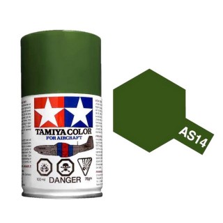 Vert Olive (USAF) Spray de 100ml-TAMIYA AS14