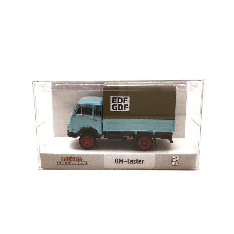 Camion OM Unic PP "EDF-GDF"-HO 1/87-BREKINA 34629